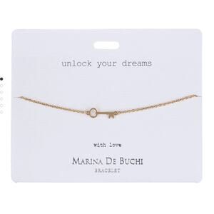Marina De Buchi ‘Unlock Your Dreams’ Luxe Key Freedom Bracelet - Gold